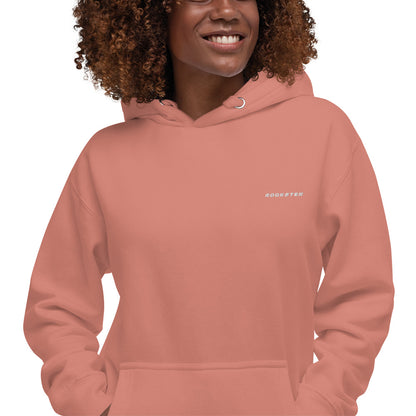 SINCE COLLECTION WHITE BRAND EMBROIDERY HOODIE COLOR UNISEX