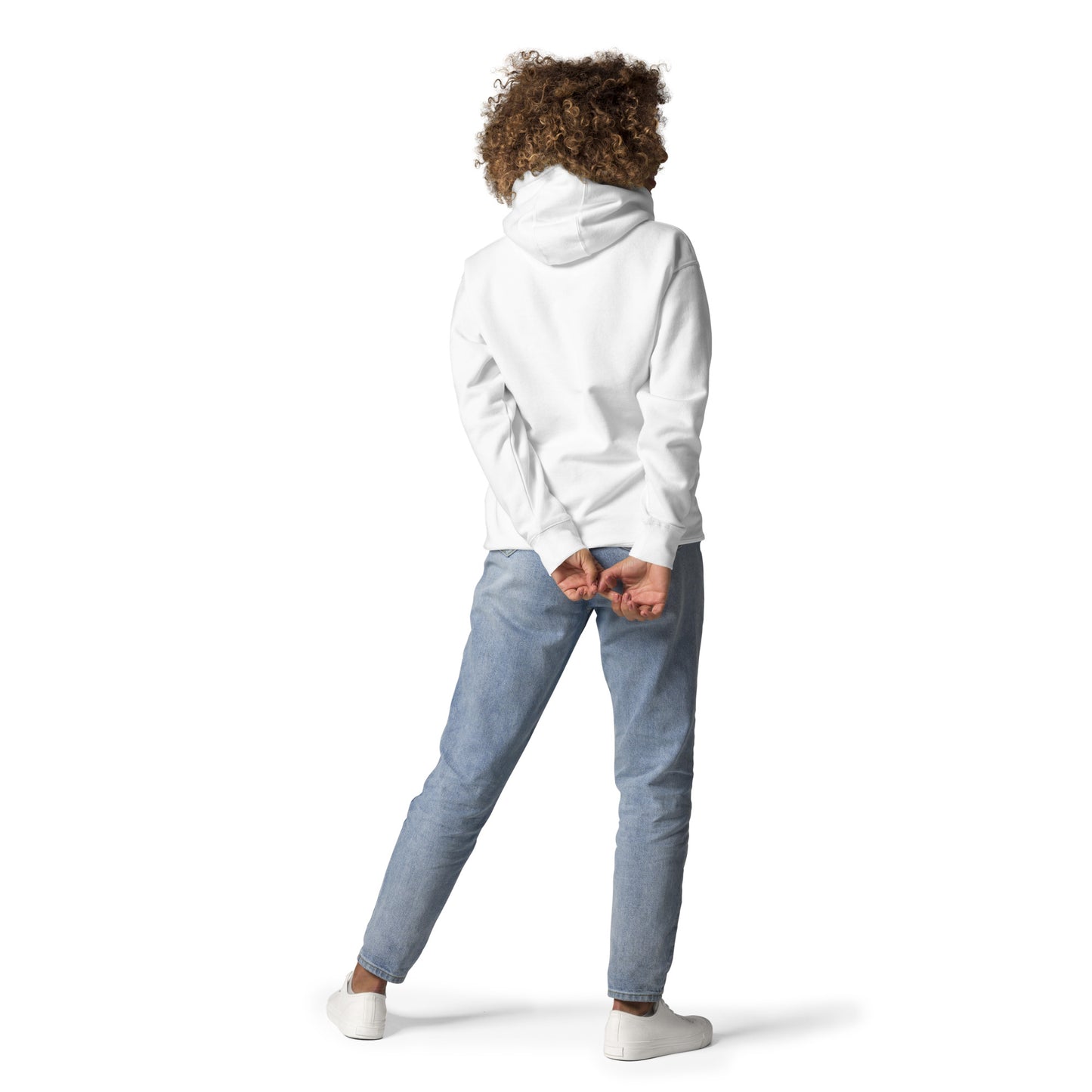 SINCE COLLECTION WHITE BRAND EMBROIDERY HOODIE COLOR UNISEX