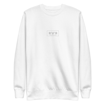 SINCE COLLECTION WHITE BRAND EMBROIDERY SWEATER COLOR UNISEX